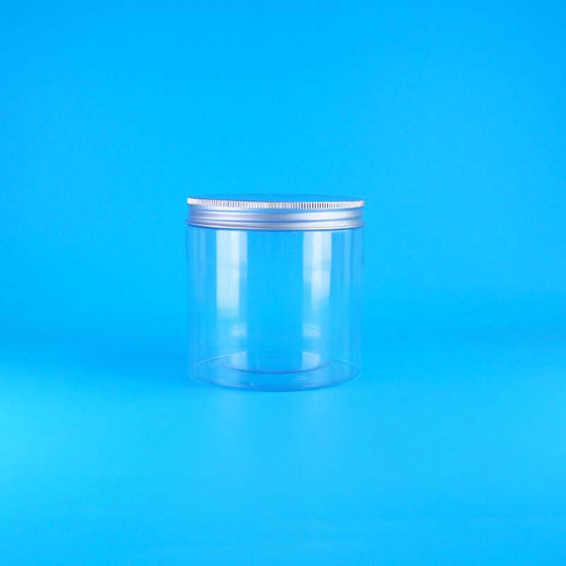 सिलेंडर आसान खुला ढक्कन खाद्य कॉफी कैंडी कुकीज़ गुलाब चाय प्लास्टिक स्पष्ट पीईटी जार