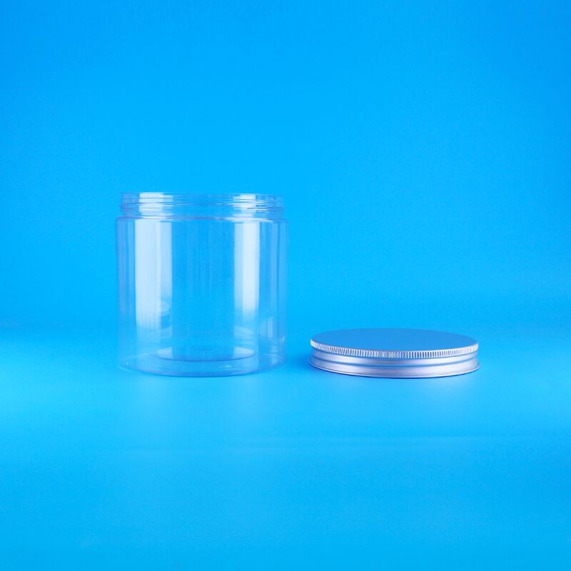 सिलेंडर आसान खुला ढक्कन खाद्य कॉफी कैंडी कुकीज़ गुलाब चाय प्लास्टिक स्पष्ट पीईटी जार