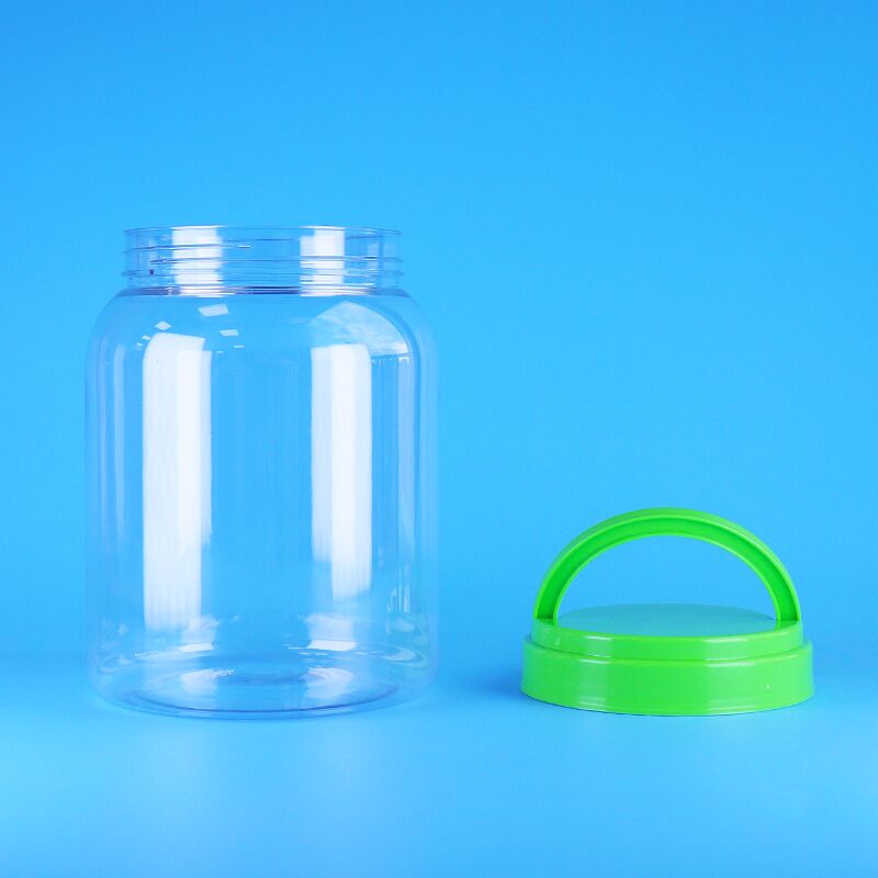 खाद्य ग्रेड फ्लैट कैप क्लियर कॉफी कैंडी कमल बीज बेबी फूड पीईटी राउंड प्लास्टिक जार
