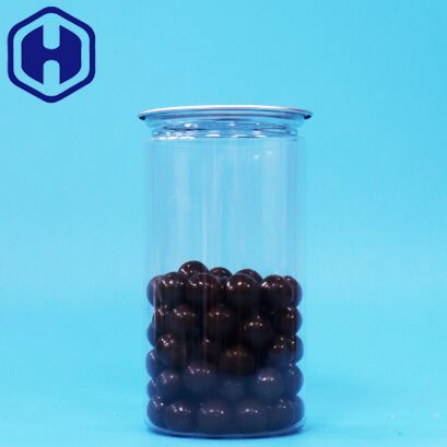 सूखे खाद्य पेय के लिए पीईटी स्पष्ट प्लास्टिक आसान ओपन अच्छी तरह से सीलिंग पैकिंग कैन