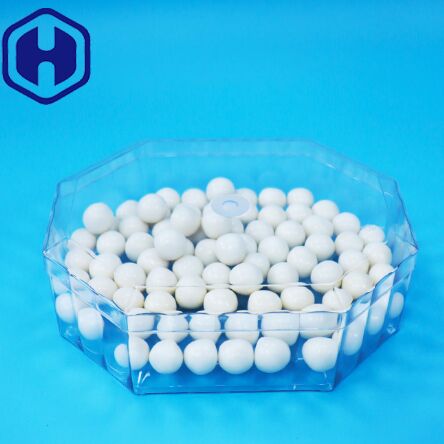 खाली सूखे फल कैंडी नट्स कुकीज़ पीईटी प्लास्टिक अष्टकोणीय पैकेजिंग बॉक्स खाद्य ग्रेड