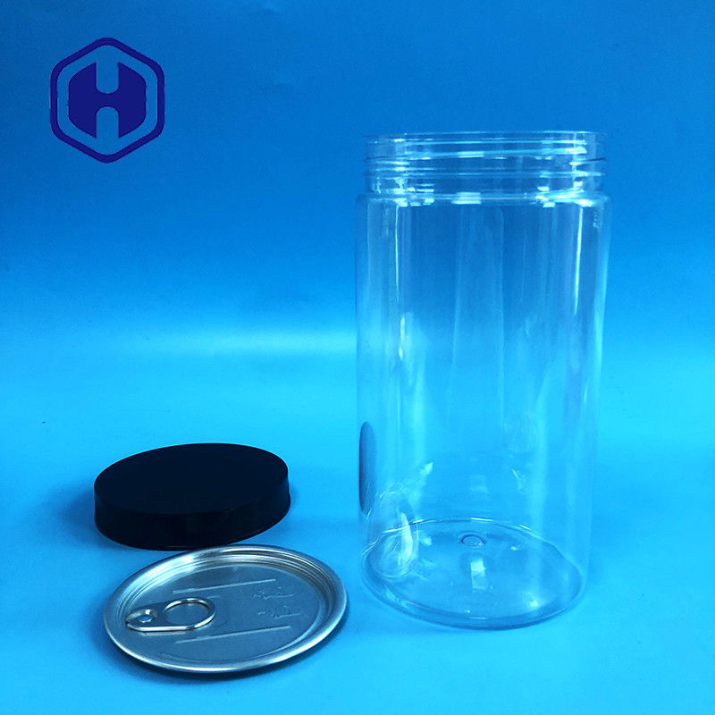 पॉप कॉर्न बादाम कॉफी बीन्स स्क्रू कैप के साथ लीक प्रूफ प्लास्टिक जार