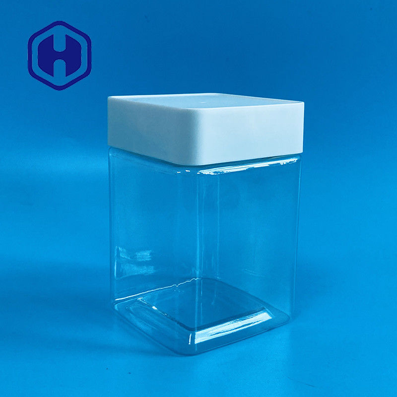 खजूर के लिए साफ प्लास्टिक पालतू कुकी जार मार्शमैलो बीज अखरोट सूखे सब्जी फल