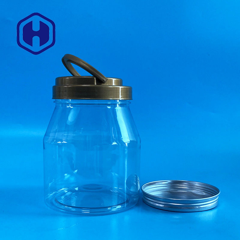 Konjac जेली गमी बिल्ली कुत्ते स्नैक्स क्रैकर्स के लिए 900 मिलीलीटर 30oz खाली साफ़ प्लास्टिक जार