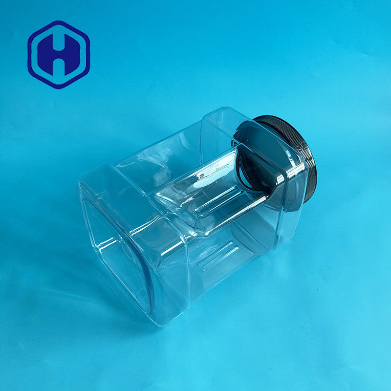 रसोई भंडारण के लिए 110 मिमी चौड़ा मुंह 2805 मिलीलीटर चुटकी पकड़ प्लास्टिक जार सेट: