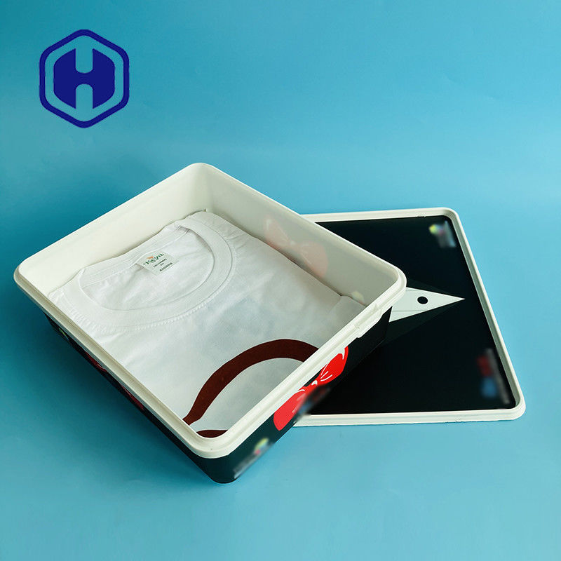 आयत आईएमएल प्लास्टिक कंटेनर क्रिसमस वर्तमान अवकाश उपहार बॉक्स कोट जैकेट स्कर्ट दस्ताने टी शर्ट पैकेज