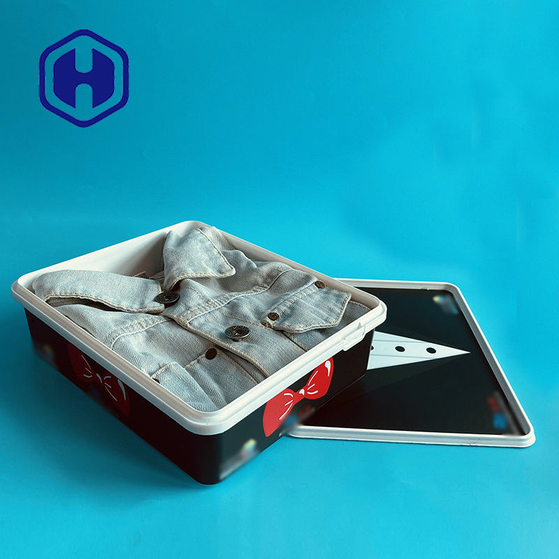 आयत आईएमएल प्लास्टिक कंटेनर क्रिसमस वर्तमान अवकाश उपहार बॉक्स कोट जैकेट स्कर्ट दस्ताने टी शर्ट पैकेज