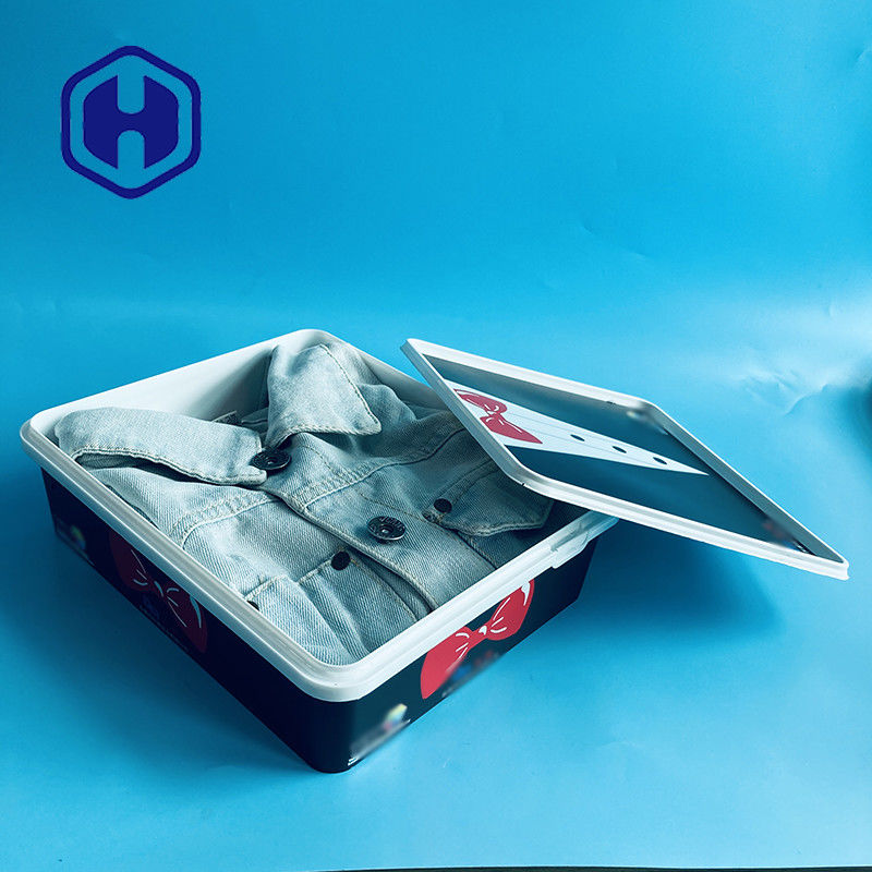 आयत आईएमएल प्लास्टिक कंटेनर क्रिसमस वर्तमान अवकाश उपहार बॉक्स कोट जैकेट स्कर्ट दस्ताने टी शर्ट पैकेज