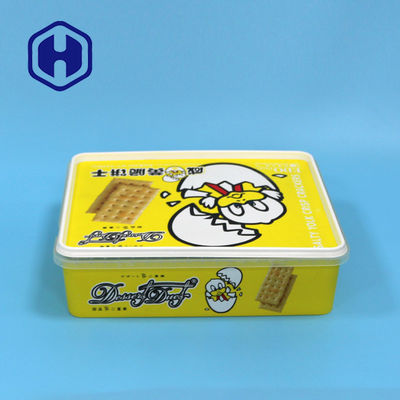 स्क्वायर 2600 मिलीलीटर पीपी आईएमएल प्लास्टिक कंटेनर पैकेजिंग बीपीए फ्री