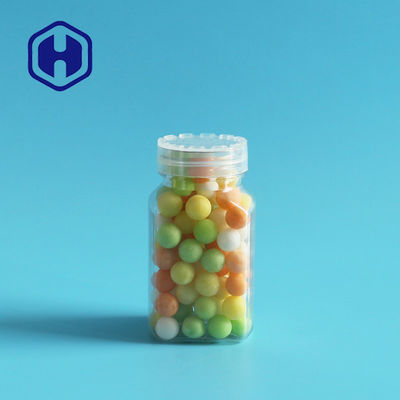 चॉकलेट बीन्स मिठाई ग्रेन्युल छोटे वर्ग के लिए मिनी 100 मिलीलीटर प्लास्टिक पैकेजिंग जार