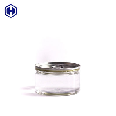 एयरटाइट लीक प्रूफ पारदर्शी पालतू आसानी से खुले डिब्बे प्लास्टिक / पालतू आसानी से खुले कैन सॉस के लिए