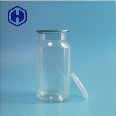 सूखे भोजन और मसालों के लिए साफ पीईटी प्लास्टिक के डिब्बे लीक प्रूफ और आसान ओपन डिजाइन के साथ