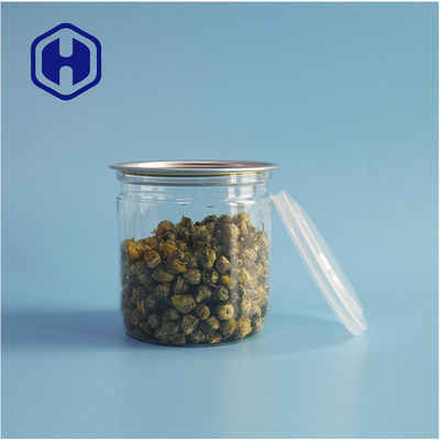 सुपरमार्केट पैकेजिंग आसान खोलने ढक्कन के साथ हवा से अछूता लीक प्रूफ पीईटी प्लास्टिक कुकी डिब्बे