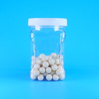 तिल मक्का भरने वाले बिस्कुट PET पारदर्शी प्लास्टिक पेंच ढक्कन स्क्वायर ग्रिप जार BPA मुक्त