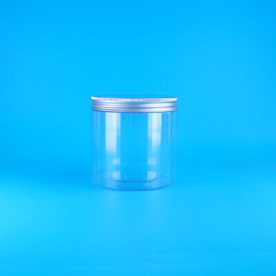 सिलेंडर आसान खुला ढक्कन खाद्य कॉफी कैंडी कुकीज़ गुलाब चाय प्लास्टिक स्पष्ट पीईटी जार