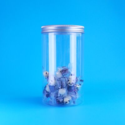 स्पष्ट रिसाव प्रूफ बाजरा क्रैनबेरी कुकीज़ शेल्ड खरबूजे के बीज गोल पीईटी जार पेंच कैप