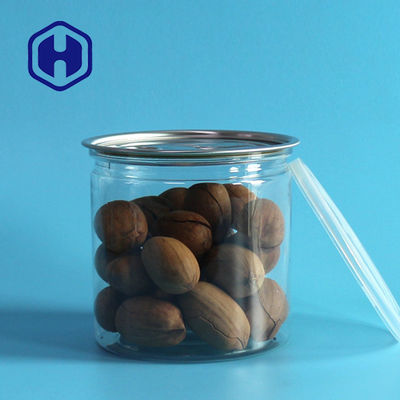 आसान ओपन एंड के साथ 21.6oz 640ml कपास कैंडी साफ़ प्लास्टिक के डिब्बे